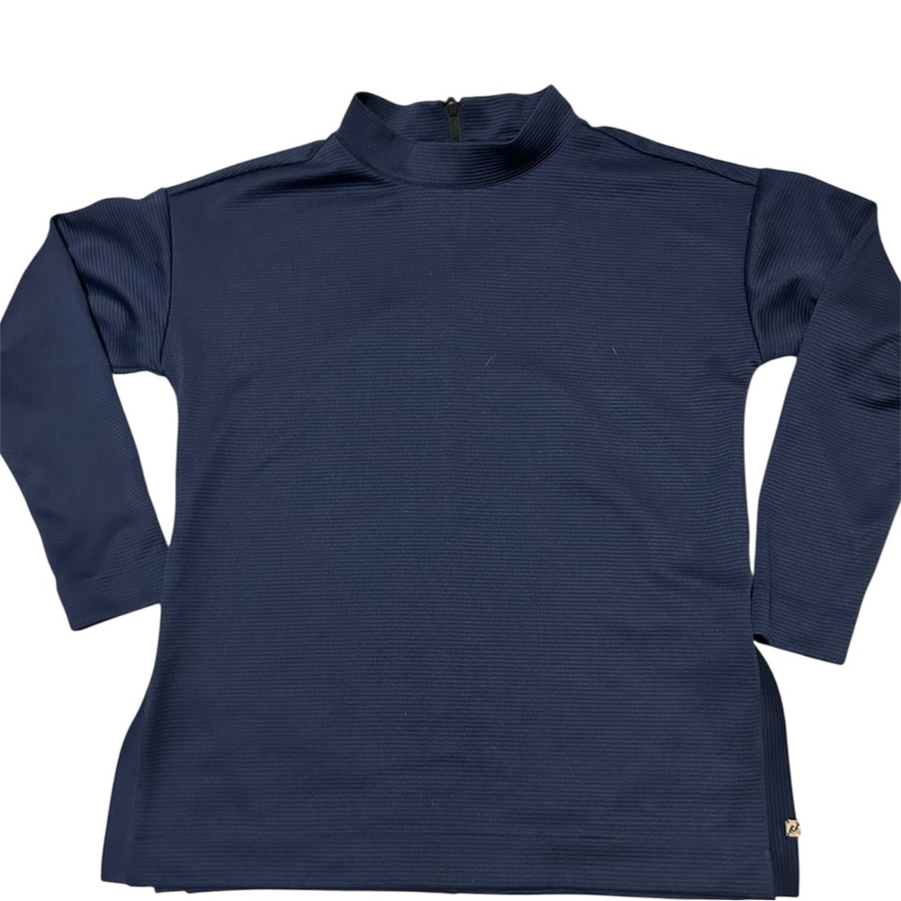 Levelwear Pullover Womens Medium Long Sleeve Top Navy Activewear Golf Sport